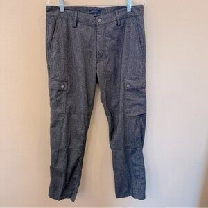 Zachary Prell Men’s Pants Size 32 Gray Cargo Utility Straight Leg Cotton Blend